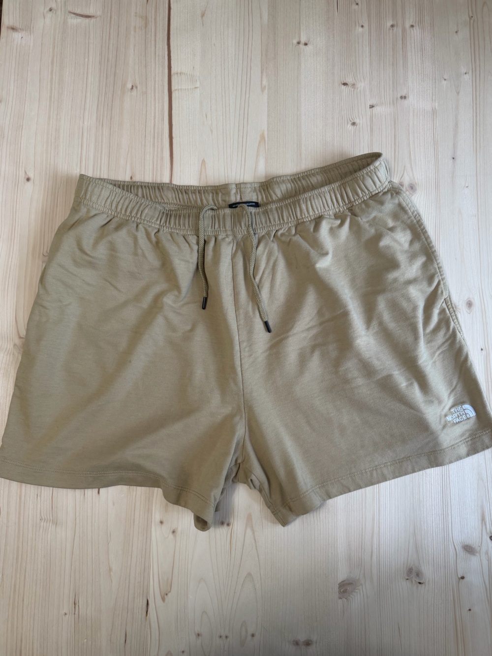 The North Face Tan Elastic Waist Drawstring Shorts